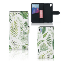 Sony Xperia X Hoesje Leaves - thumbnail