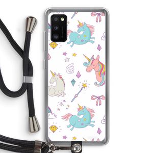 Fantasiewereld: Samsung Galaxy A41 Transparant Hoesje met koord