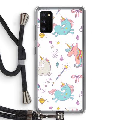 Fantasiewereld: Samsung Galaxy A41 Transparant Hoesje met koord