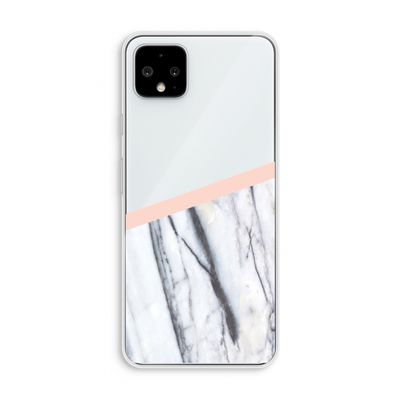 A touch of peach: Pixel 4 XL Transparant Hoesje