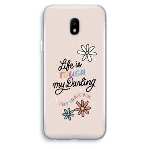 Tough Life: Samsung Galaxy J3 (2017) Transparant Hoesje