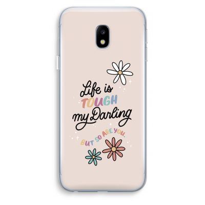 Tough Life: Samsung Galaxy J3 (2017) Transparant Hoesje