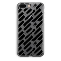 Zwarte vegen: iPhone 8 Plus Transparant Hoesje