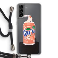 S(peach)less: Samsung Galaxy S21 Plus Transparant Hoesje met koord