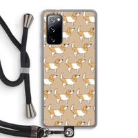 Doggy: Samsung Galaxy S20 FE / S20 FE 5G Transparant Hoesje met koord