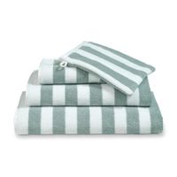 Vandyck Vandyck Verona Stripes Washandje 16x22 pearl blue