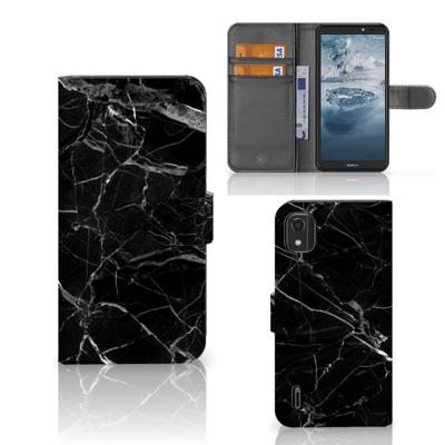 Nokia C2 2nd Edition | Bookcase | Marmer Zwart - Origineel Cadeau Vader