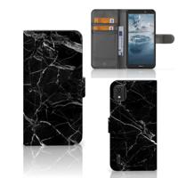Nokia C2 2nd Edition | Bookcase | Marmer Zwart - Origineel Cadeau Vader