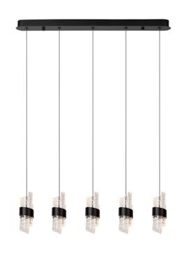 Lucide KLIGANDE - Hanglamp - LED Dimb. - 5x7,8W 2700K - Zwart Lucide KLIGANDE - Hanglamp - LED Dimb. - 5x7,8W 2700K - Zwart