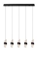 Lucide KLIGANDE - Hanglamp - LED Dimb. - 5x7,8W 2700K - Zwart