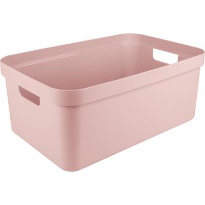 Sunware opbergbox Sigma Home - kunststof - 45 liter - lichtroze - opberg dozen/bakken