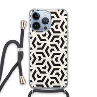 Crazy pattern: iPhone 13 Pro Transparant Hoesje met koord
