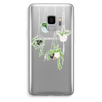 Hang In There: Samsung Galaxy S9 Transparant Hoesje