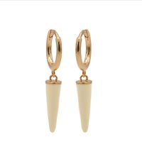 Karma Oorringen Hinged Hoops Emaille Long Cone Nude Rosé