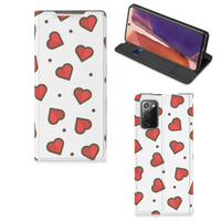 Samsung Galaxy Note20 Hoesje met Magneet Hearts