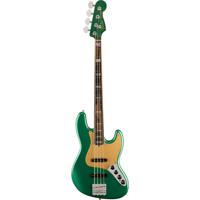 Fender American Ultra Jazz Bass Mystic Pine Green EB elektrische basgitaar met koffer - thumbnail