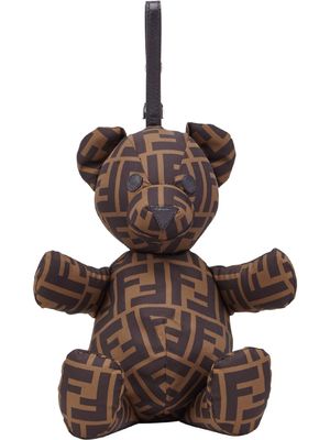 Fendi Kids sac à logo FF imprimé - Marron