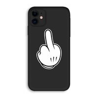 Middle finger black: iPhone 11 Biologisch afbreekbaar hoesje