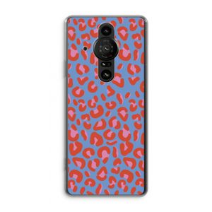 Leopard blue: Sony Xperia Pro-I Transparant Hoesje