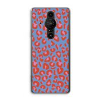 Leopard blue: Sony Xperia Pro-I Transparant Hoesje