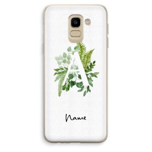 Green Brush: Samsung Galaxy J6 (2018) Transparant Hoesje