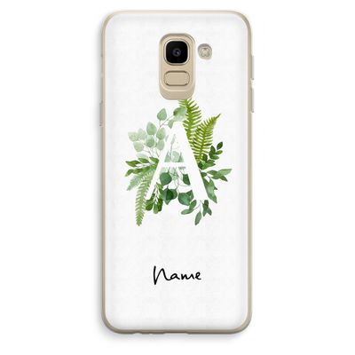 Green Brush: Samsung Galaxy J6 (2018) Transparant Hoesje