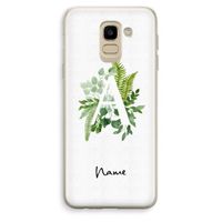 Green Brush: Samsung Galaxy J6 (2018) Transparant Hoesje