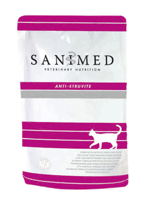 Sanimed Anti-Struvite natvoer pouches kat 12 x 100 gram