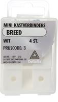 Mini kastverbinder brd wit 4st - Deltafix