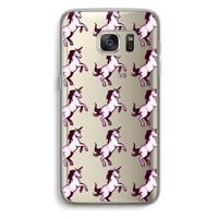 Musketon Unicorn: Samsung Galaxy S7 Transparant Hoesje