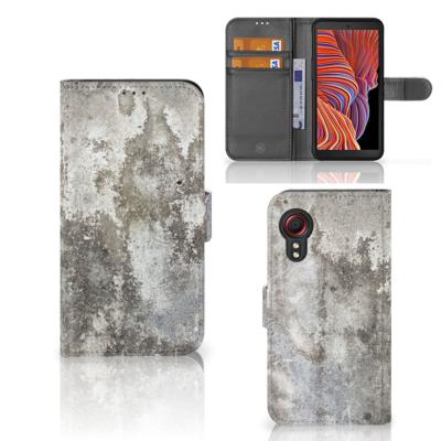 Samsung Galaxy Xcover 5 | Bookcase | Beton Print