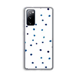 Blauwe stippen: Samsung Galaxy S20 FE / S20 FE 5G Transparant Hoesje