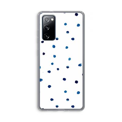 Blauwe stippen: Samsung Galaxy S20 FE / S20 FE 5G Transparant Hoesje