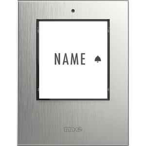 m-e modern-electronics 41409 Zender voor Draadloze deurbel Verlicht, Met naambord