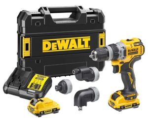 DeWalt DCD703L2T Accu Schroefboormachine | Multi-head | Set | 12 V | 3,0 AH Li-ion  - DCD703L2T-QW