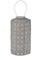 Lumiz solar lampion cylinder mandela 18 cm licht taupe - thumbnail