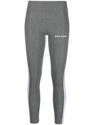 Palm Angels legging à logo - Gris