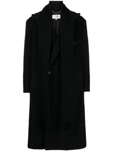 MM6 Maison Margiela manteau à simple boutonnage - Noir