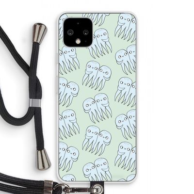 Octopussen: Pixel 4 Transparant Hoesje met koord