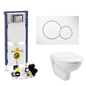 Geberit UP720 Toiletset Compleet | Inbouwreservoir | Sigma 8 Basic Smart Wit | Met drukplaat | SET01