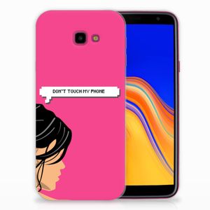 Samsung Galaxy J4 Plus (2018) Silicone-hoesje Woman Don't Touch My Phone