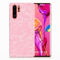 Huawei P30 Pro TPU Case White Flowers