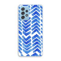 Blauwe pijlen: Samsung Galaxy A73 Transparant Hoesje