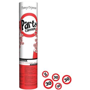 Confetti shooters/poppers 30 jaar feestartikelen versiering