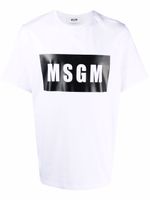 MSGM t-shirt à logo imprimé - Blanc - thumbnail