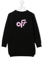 Off-White Kids robe-pull à motif Arrows - Noir