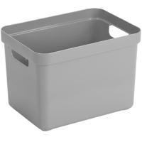 Sunware Opbergbox Sigma - kunststof - grijs - 18 liter - Opbergbakken/opbergers