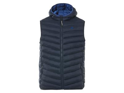 LIVERGY Gewatteerde heren bodywarmer (Marineblauw, S)