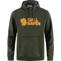 Fjallraven Logo Hoodie Trui Heren Deep Forest S