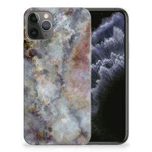 Apple iPhone 11 Pro TPU Siliconen Hoesje Marmer Grijs